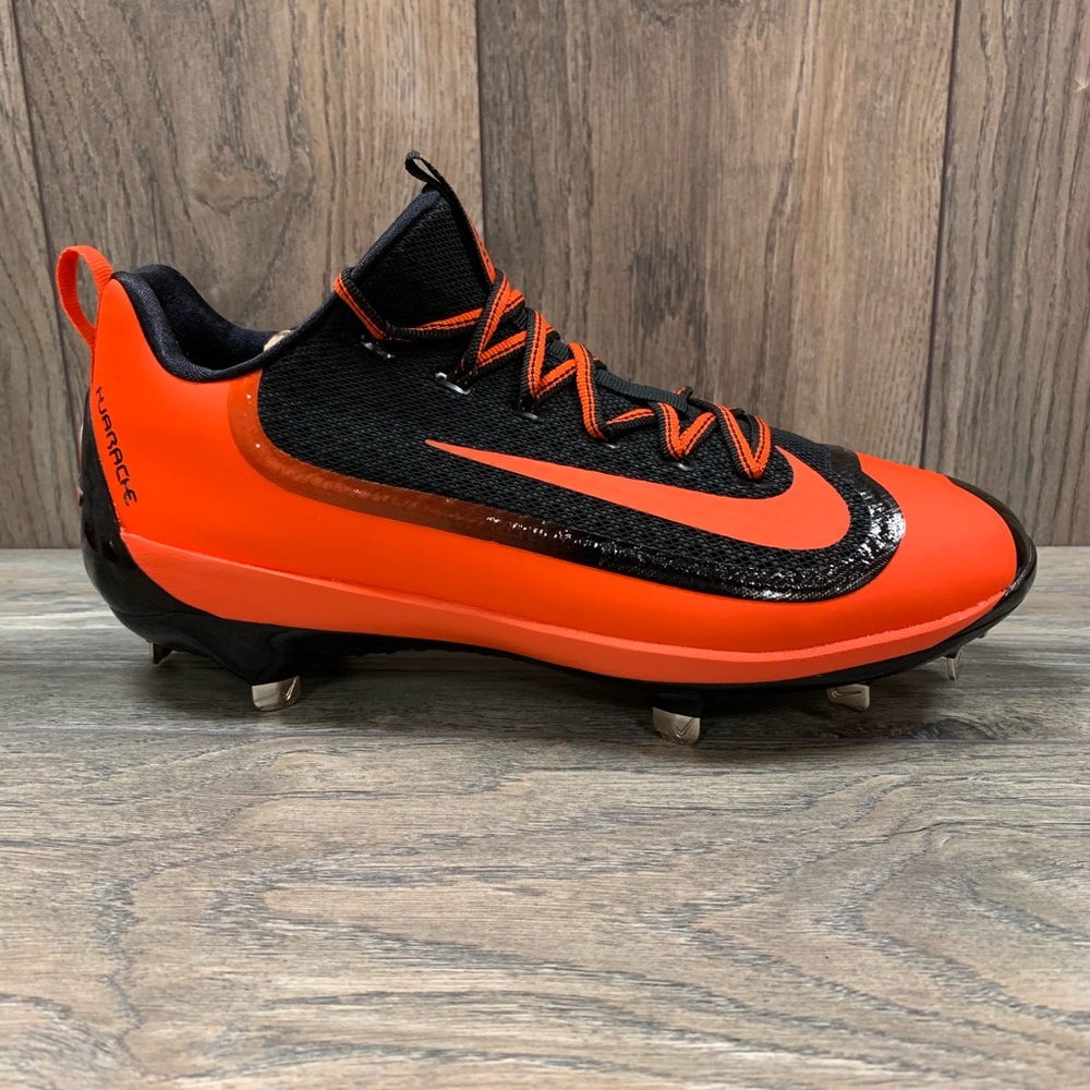 Nike Air Max Huarache Baseball Metal Cleats Orange - Picture 2 of 5